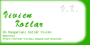 vivien kotlar business card