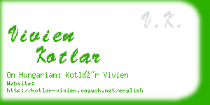 vivien kotlar business card
